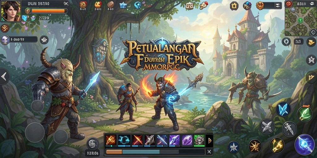 Tampilan gameplay seru dan menantang dalam 2739 MMORPG.