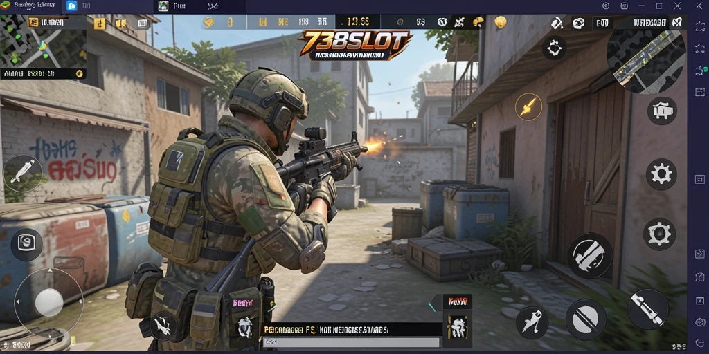 Screenshot dari gameplay intens di 738SLOT.