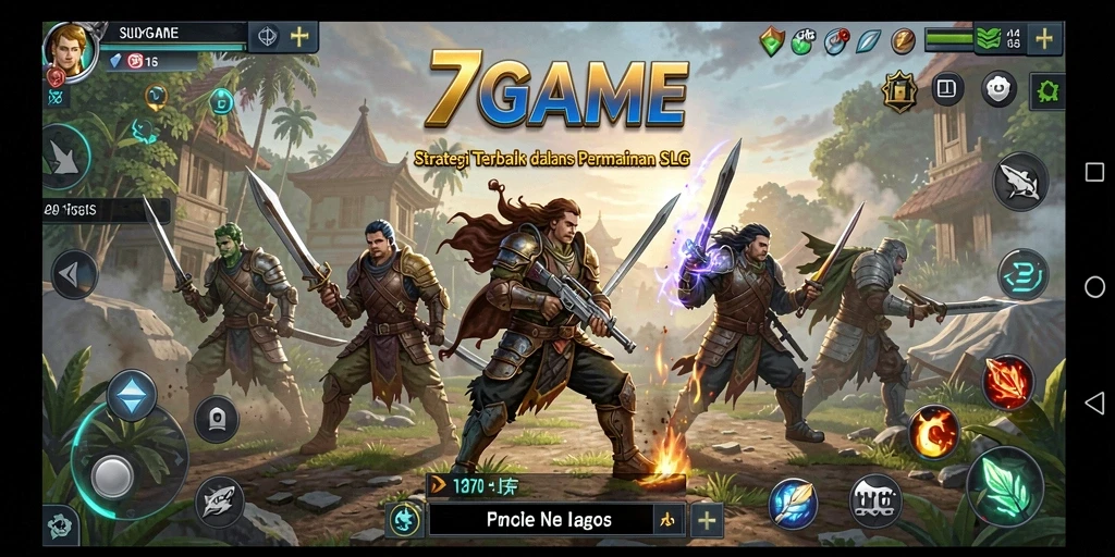 Tampilan menarik dari gameplay SLG 7GAME di layar.