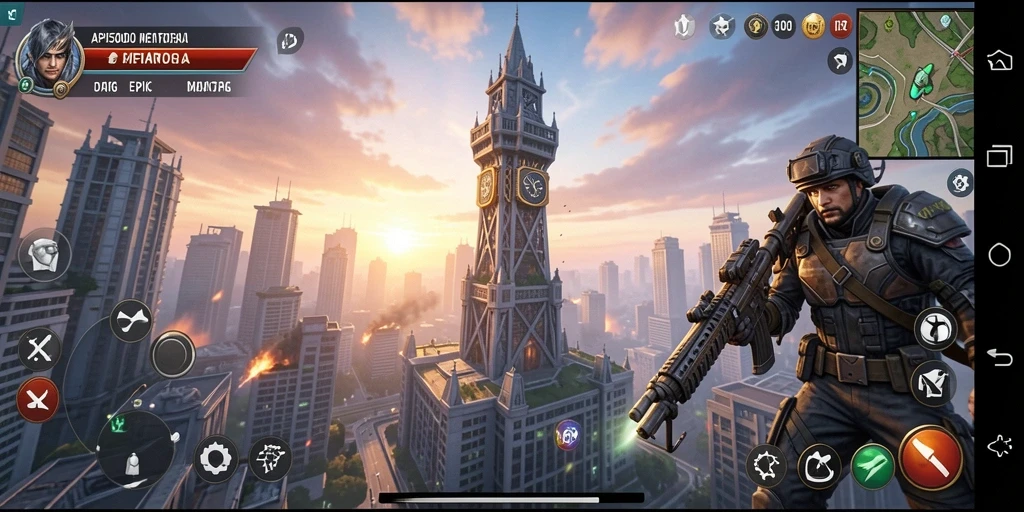 Tampilan gameplay menara yang menegangkan di API5000.