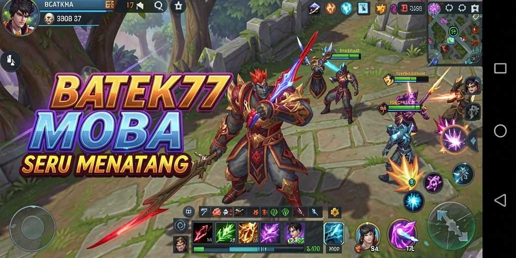 Screenshot utama BATIK77 menampilkan aksi penuh strategi di medan perang.