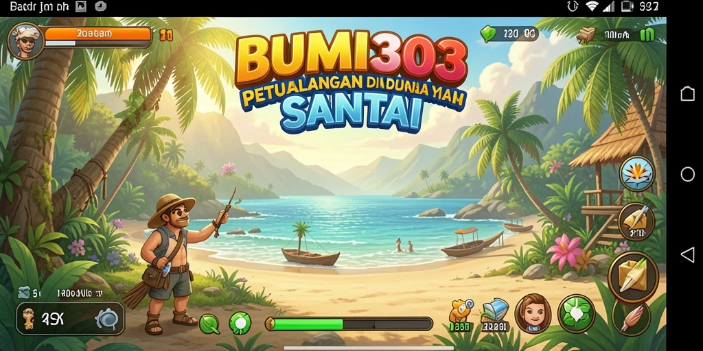 Screenshot gameplay BUMI303 yang menggambarkan aksi seru dan warna-warni.