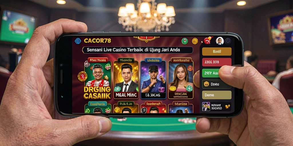 Gameplay Live Casino CACOR78 yang mendebarkan dan interaktif.