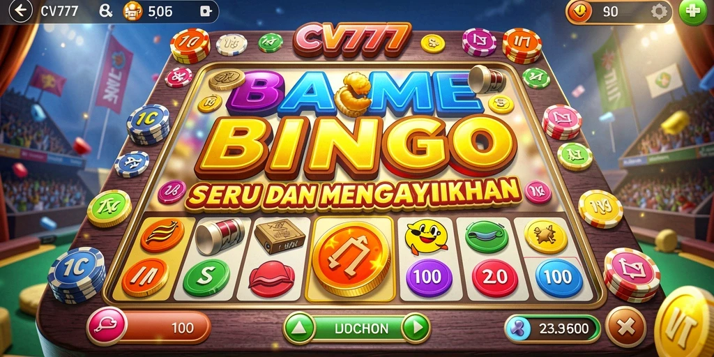 Screenshot gameplay CV777 menampilkan suasana Bingo yang seru.