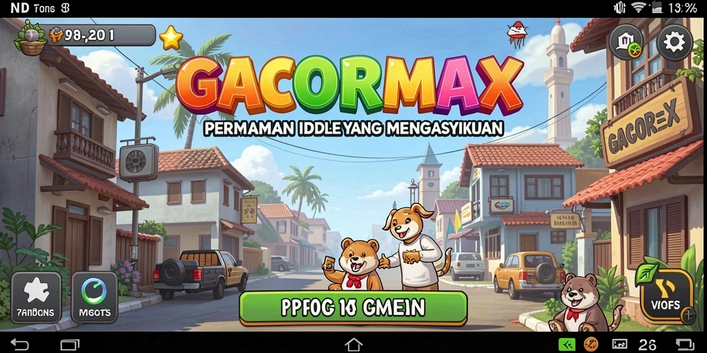Tangkapan layar menampilkan gameplay santai dari GACORMAX.