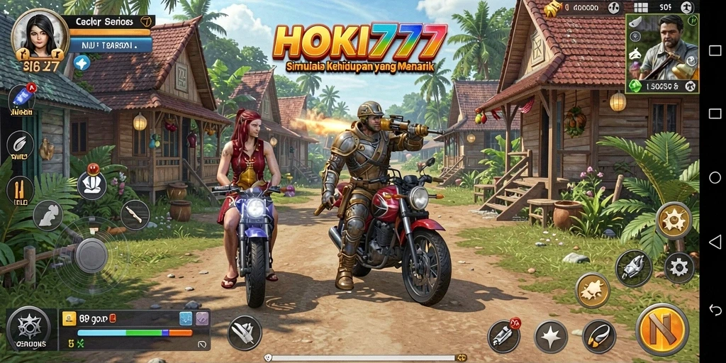 Tampilan gameplay HOKI777 dengan elemen simulasi yang mendalam.