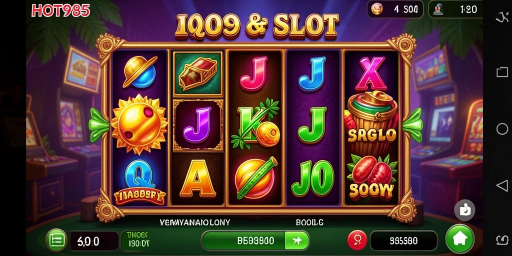 Screenshot gameplay menunjukkan keseruan dalam bermain Slot HOT985.