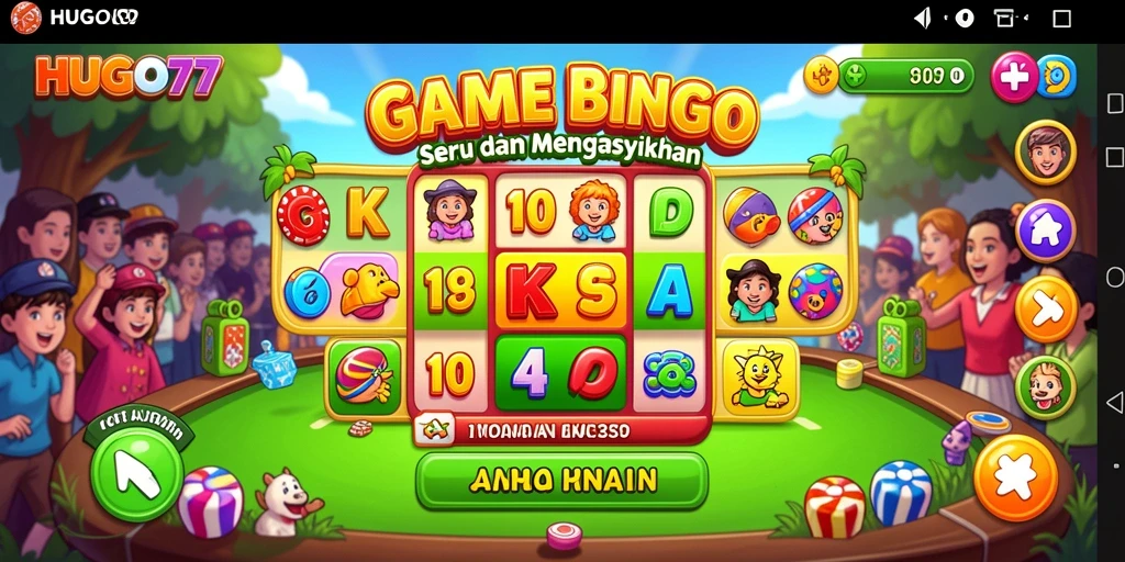 Tampilan gameplay HUGO77 yang seru dan menarik.
