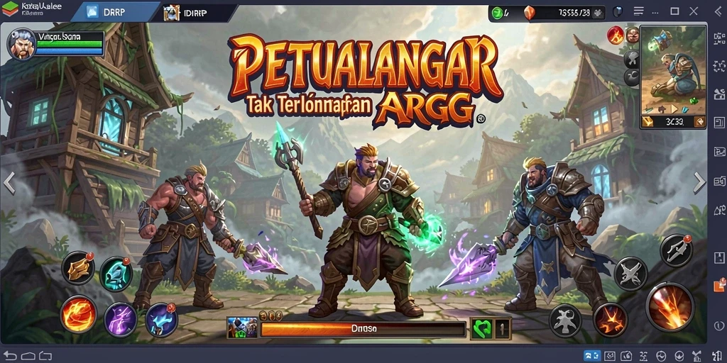 Tangkapan layar menampilkan aksi seru dalam game ARPG IDRRP.