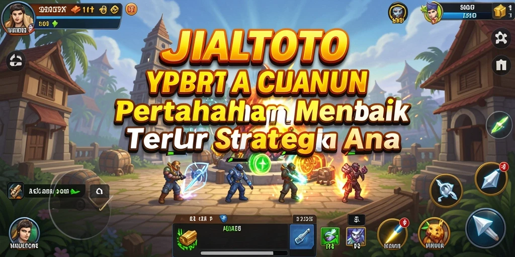 Gameplay seru JUALTOTO dalam pertempuran Tower Defense.