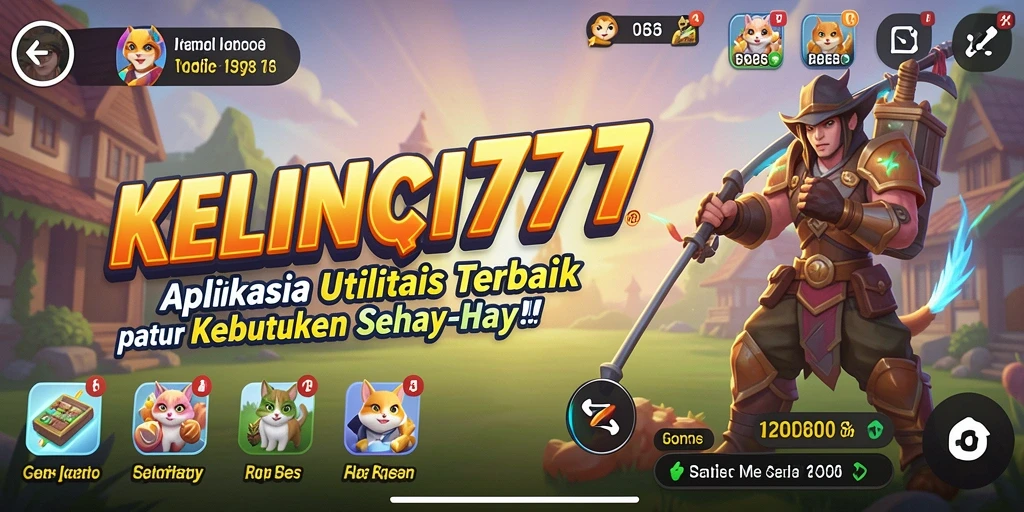 Tampilan antarmuka utama KELINCI777 yang sederhana dan efisien.