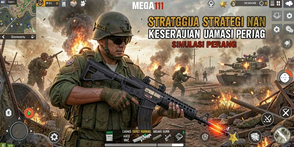 Tangkapan layar dari gameplay mendebarkan MEGA111 di dunia SLG.