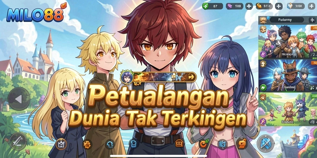 Tampilan gameplay <strong>MILO88</strong> yang menakjubkan dan seru.