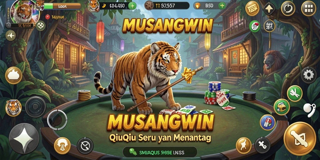 Screenshot dari gameplay seru QiuQiu MUSANGWIN.
