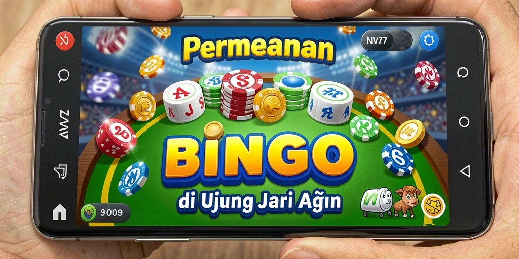 Gameplay seru Bingo di NV77 dengan warna-warni menarik.