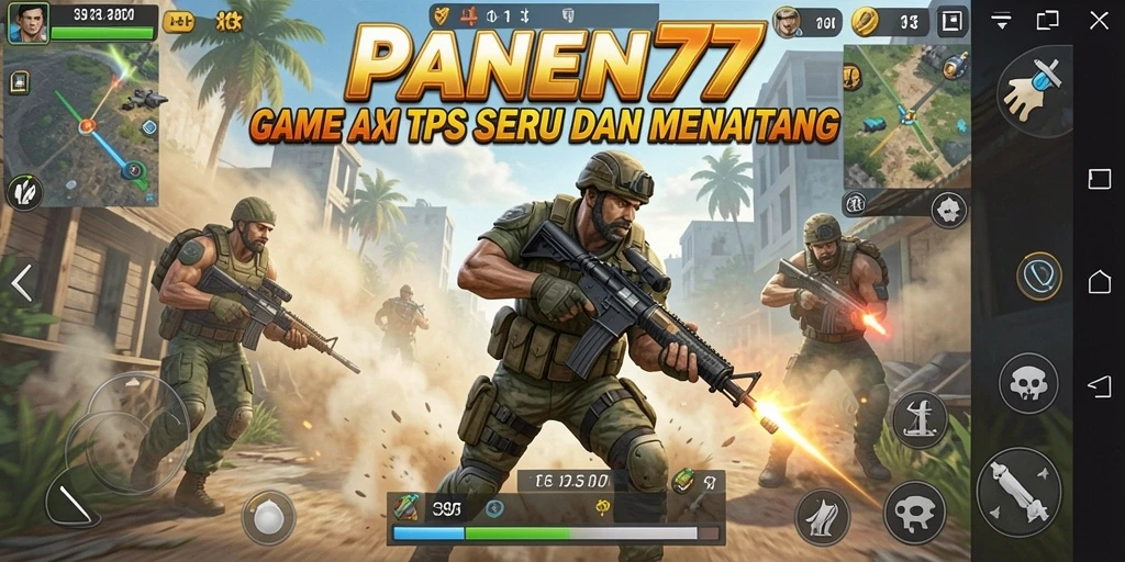 Tampilan gameplay PANEN77 yang mendebarkan dan penuh aksi.