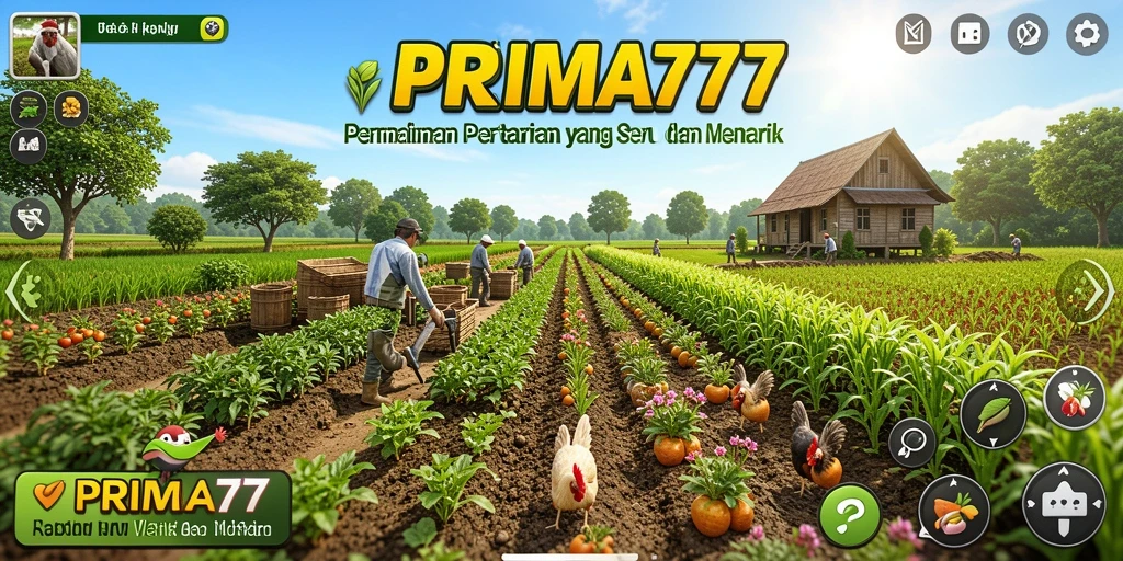 Tampilan gameplay <strong>PRIMA77</strong> yang menarik dalam bertani.