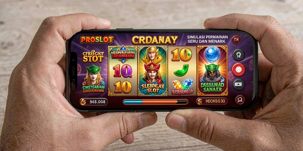 Screenshot PROSLOT menunjukkan gameplay slot yang mendebarkan.