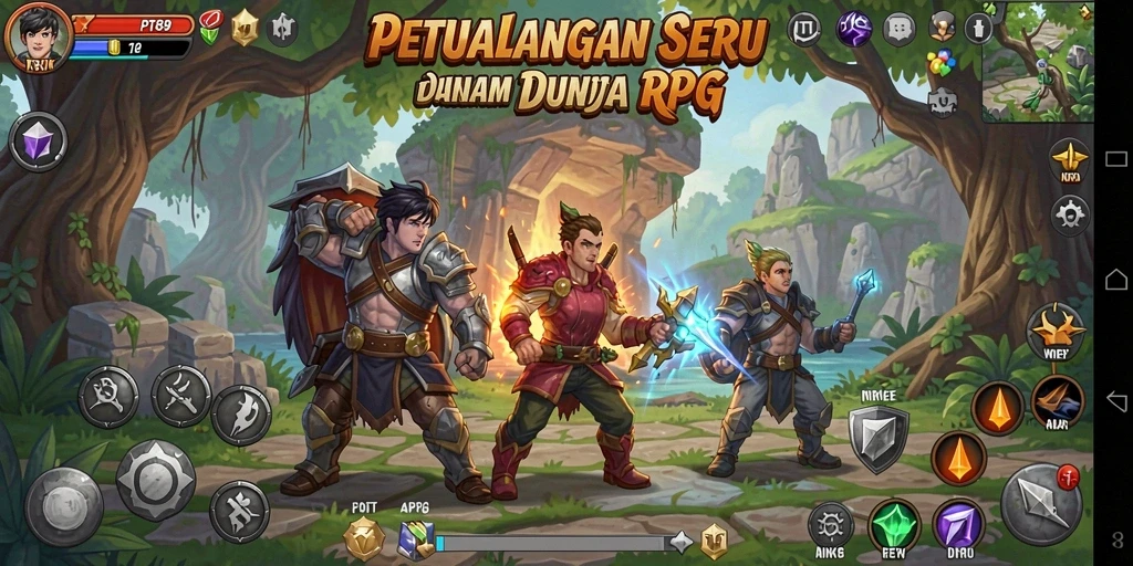 Screenshot gameplay PT89 dengan petualangan yang seru.