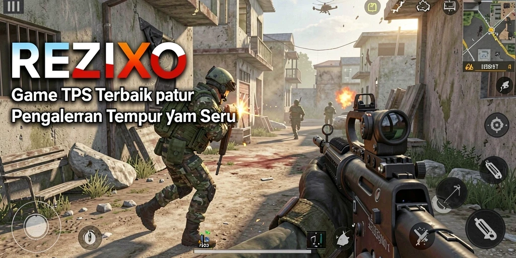 Screenshot yang menunjukkan aksi seru dalam gameplay REZIXO.