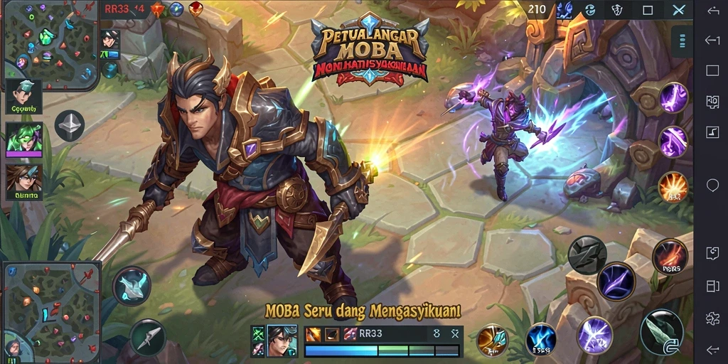 Gameplay seru dalam pertandingan tim di RR33.