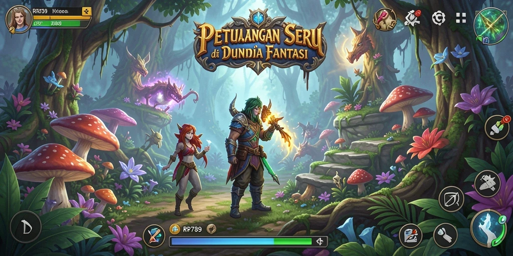 Screenshot menampilkan gameplay menantang dari RR789 yang penuh petualangan.