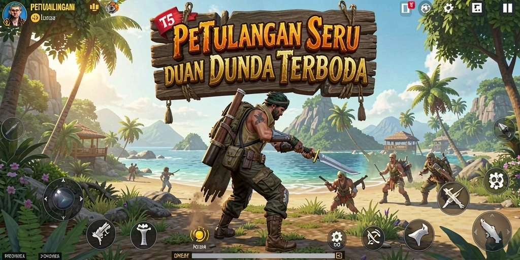 Tampilan gameplay T6 yang menakjubkan dalam dunia terbuka.