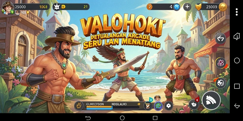 Tampilan gameplay seru VALOHOKI dengan tantangan yang menarik.