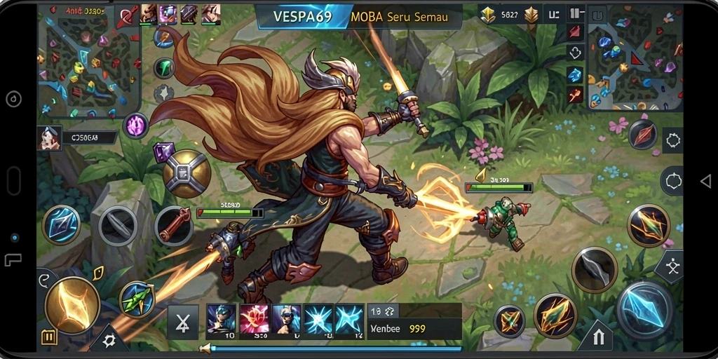 Tangkapan layar dari gameplay VESPA69 yang seru dan intens.