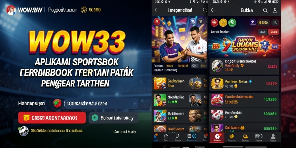 Tampilan menarik dari WOW33 saat melakukan taruhan olahraga.